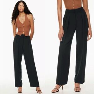 Aritzia Wilfred Anyway Crepe Wide leg Pants